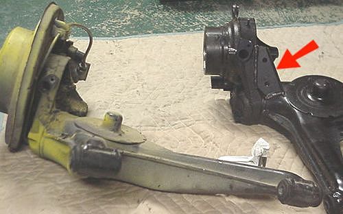 The M-Coupe rear trailing arm with 'camber-gusset' 