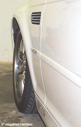 E46 M3 w/ -5° camber