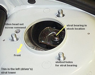 Top of strut tower on E46 M3