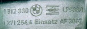 Part number for the EVO lower airbox