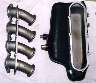 This is how the intake trumpets fit into the plenum