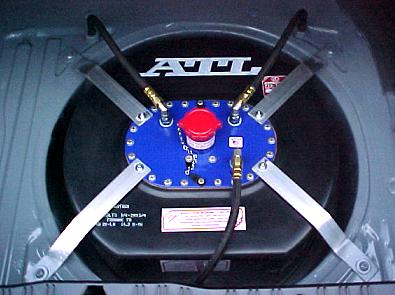 Fuel cell in the spare tire well