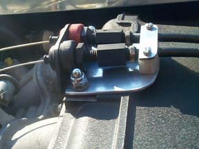 Throttle cable clips on an E30 M3
