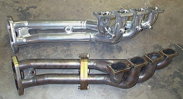 A comparison of the headers - 2.5L Gr A vs. 2.3L Gr A 
