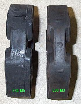 Comparison of the E34 M5 Guibo with that from an E30 M3