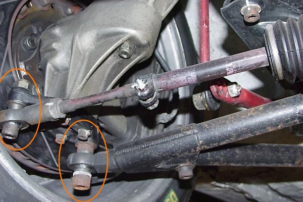 Original BMW Motorsport Gr-A front control arm on an E30 M3