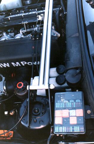 Dual brake master cylinders and custom strut bar