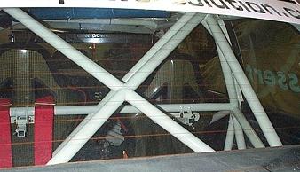 The ubiquitous X-Bar across the rear window
