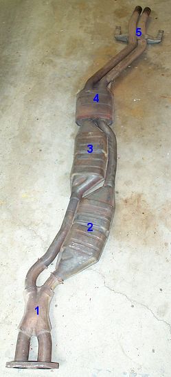 The S14 factory exhaust center section