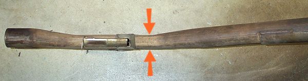 A major constriction in the factory exhuast layout
